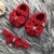 Kit Sapatilha e Faixinha Lace Red - comprar online