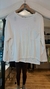 Remera morley larga blanca