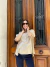 Blusa Botones beige lactancia