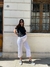 Pantalon oxford corto gabardina blanco art. 2369 - EG Embarazadas
