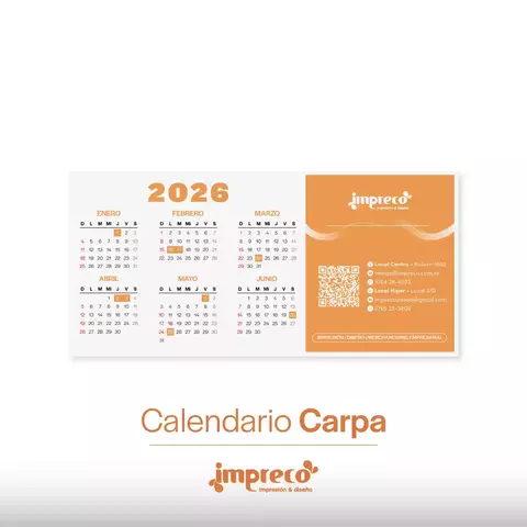 calendario carpa personalizado