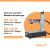 Grabadora láser de fibra portátil, ideal para grabar metales, con especificaciones de 30W y 50W.