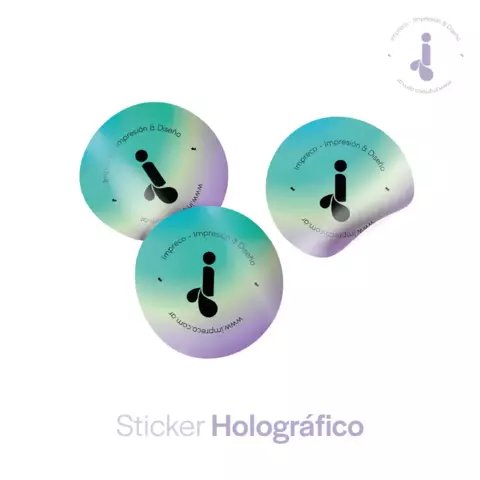 Stickers Personalizados | Papel Holográfico