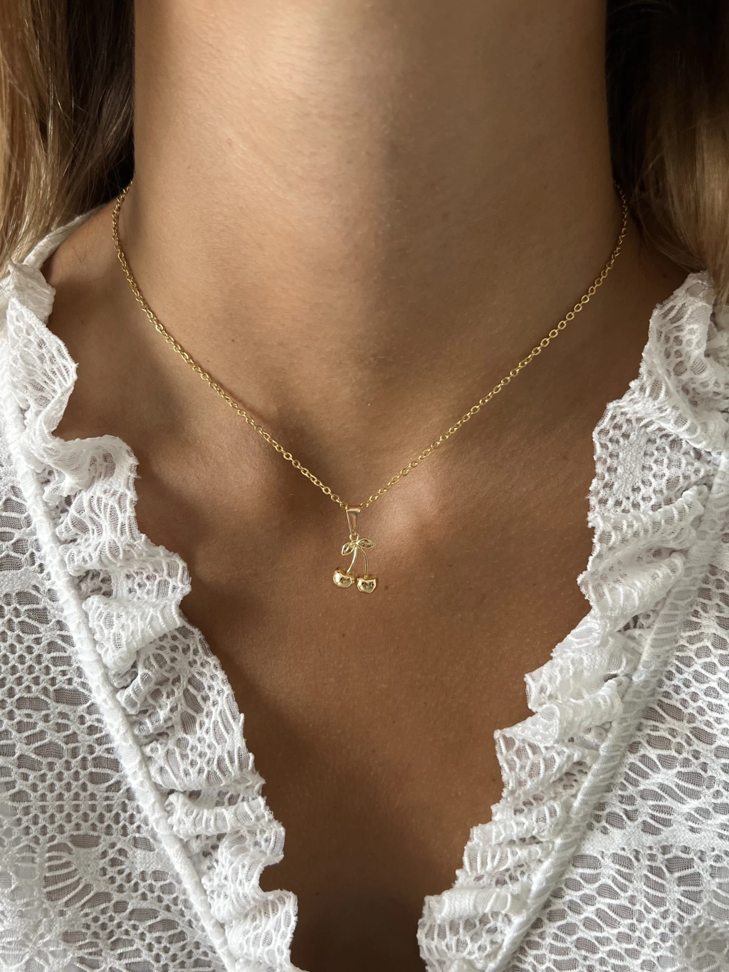 Collar Cherie - bañado en oro