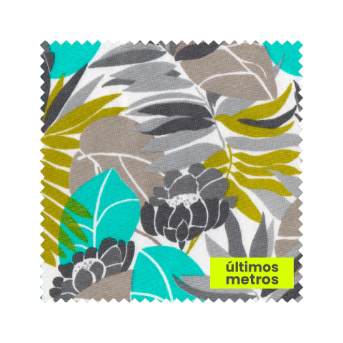 Hojas y Flores / n° 343-6 Fondo Blanco