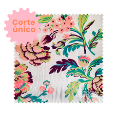 100 cm | Flores Morris N° 88-11 Gabardina bull soft crudo - comprar online