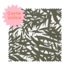 70 cm | Follaje verde cemento gabardina