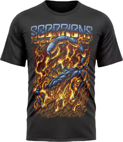 Remera Scorpions Textura