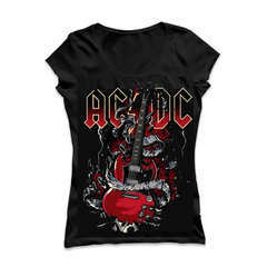 Remera entallada AC DC Gibson SG