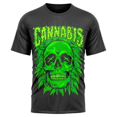 Remera Calavera Cannabis