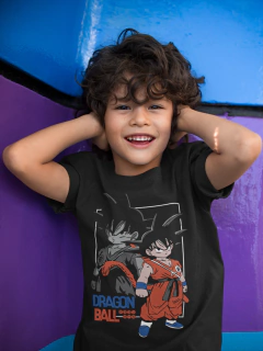 Remera Dragon Ball Pequeño Goku ilustrado en internet