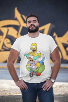Remera Los Simpsons Homero Krusty - Tienda Road House Clothing