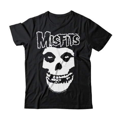 Remera Misfits Skull monocromo