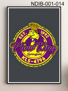 CUADRO Los Simpsons Barney Plow King - comprar online