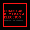 Combo 48 Remeras a Elección (hombre, mujer y niñxs)