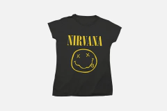 Remera ENTALLADA Nirvana Emoji
