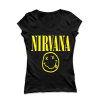 Remera Nirvana Emoji Entallada
