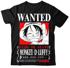 Remera One Piece Wanted