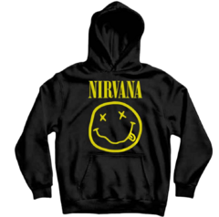 Buzo Canguro Nirvana Emoji - Tienda Road House Clothing