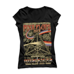 Remera Pink Floyd Carnegie Hall 1972 Entallada