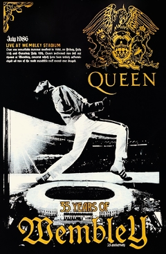 Remera QUEEN Wembley 35 años en internet