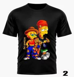 Remera Los Simpsons Lisa y Bart