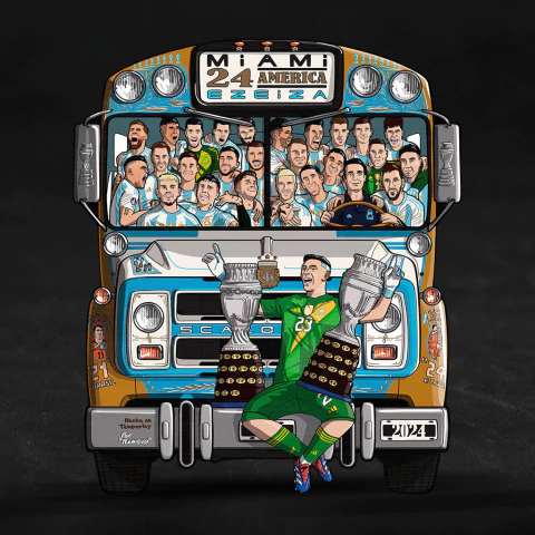 Cartel La Scaloneta - Copa América 2024 - comprar online