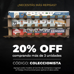 Repisa para 8 Autos 1:64 - Argentina - Renovo Colgables