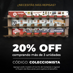 Repisa para 4 Autos 1:43 / 1:32 - Dodge - Renovo Colgables