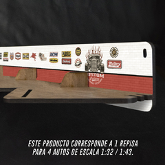 Repisa para 4 Autos 1:43 / 1:32 - Hot Rod - comprar online