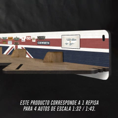 Repisa para 4 Autos 1:43 / 1:32 - Inglaterra - comprar online