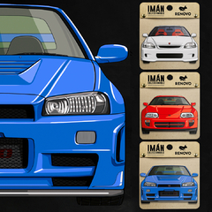3 imanes Autos Japoneses