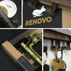 Portallaves Jeep Willys - Renovo Colgables