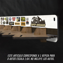 Repisa para 8 Autos 1:64 - Off Road - comprar online