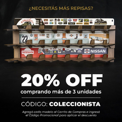 Repisa para 8 Autos 1:64 - Off Road - Renovo Colgables