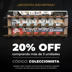 Repisa para 4 Autos 1:43 / 1:32- Porsche - Renovo Colgables