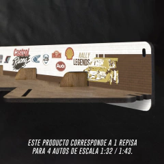 Repisa para 4 Autos 1:43 / 1:32 - Rally - comprar online