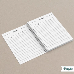 INTERIOR AGENDA 2026 DOS DÍAS VERTICAL - ARCHIVO IMPRIMIBLE - MODELO CLASICO BYN - TIENDA EMEFÉ