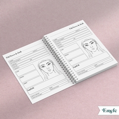 INTERIOR AGENDA MAQUILLADORA FLORAL - ARCHIVO IMPRIMIBLE - tienda online