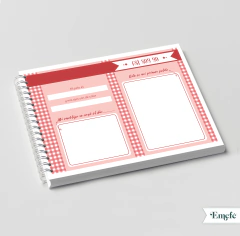 INTERIOR LIBRO DE RECUERDOS - ROJO - ARCHIVO DIGITAL