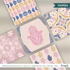 PAPELES DIGITALES - HAMSA - ARCHIVO IMPRIMIBLE en internet