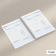 INTERIOR PLANNER PERPETUO - LISO A5 - CELESTE - comprar online