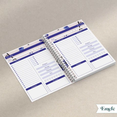 INTERIOR PLANNER PERPETUO - FLORES AZULES A5