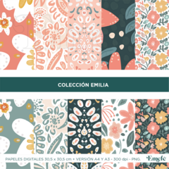 PAPELES DIGITALES - EMILIA - ARCHIVO IMPRIMIBLE - comprar online