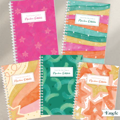 PACK TAPAS AGENDA - ESTRELLA PASTEL - ARCHIVO DIGITAL