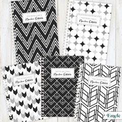 PACK TAPAS AGENDA - GEO NEGRO - ARCHIVO DIGITAL