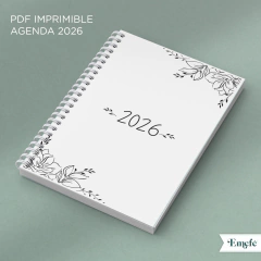 INTERIOR AGENDA 2026 DOS DÍAS VERTICAL - ARCHIVO IMPRIMIBLE - MODELO 002 - TIENDA EMEFÉ