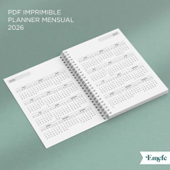 PLANNER MENSUAL A5 2026 - IMPRIMIBLE 001 - tienda online