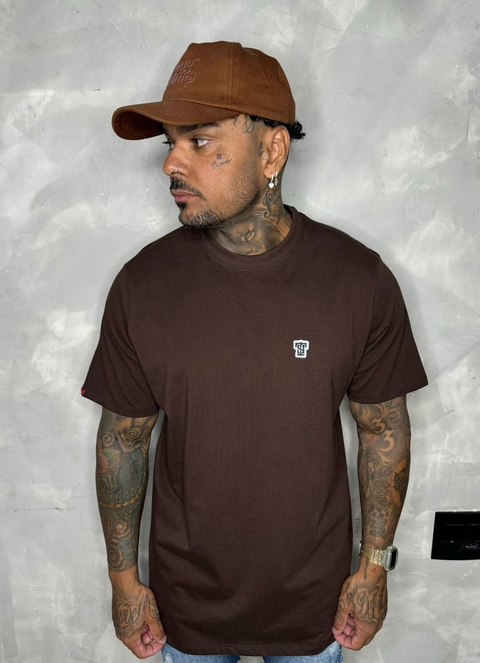 Camiseta Basic T9 Patch - Marrom