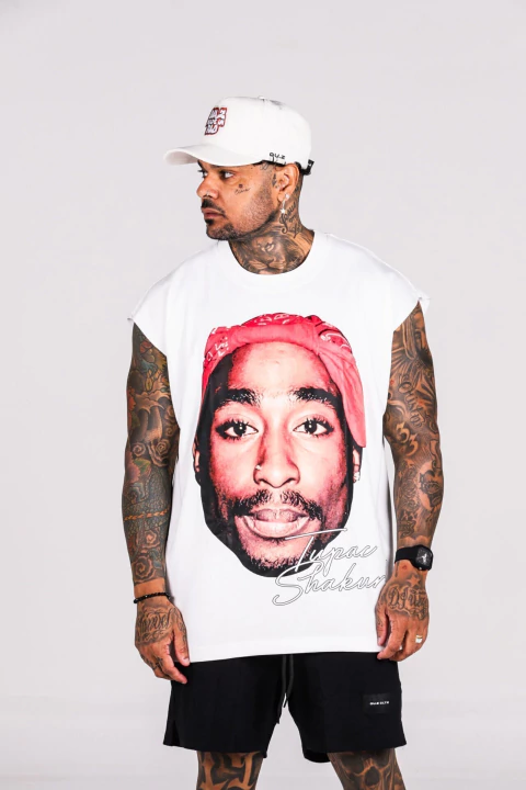 Regata Machão 2Pac Shakur- Off White
